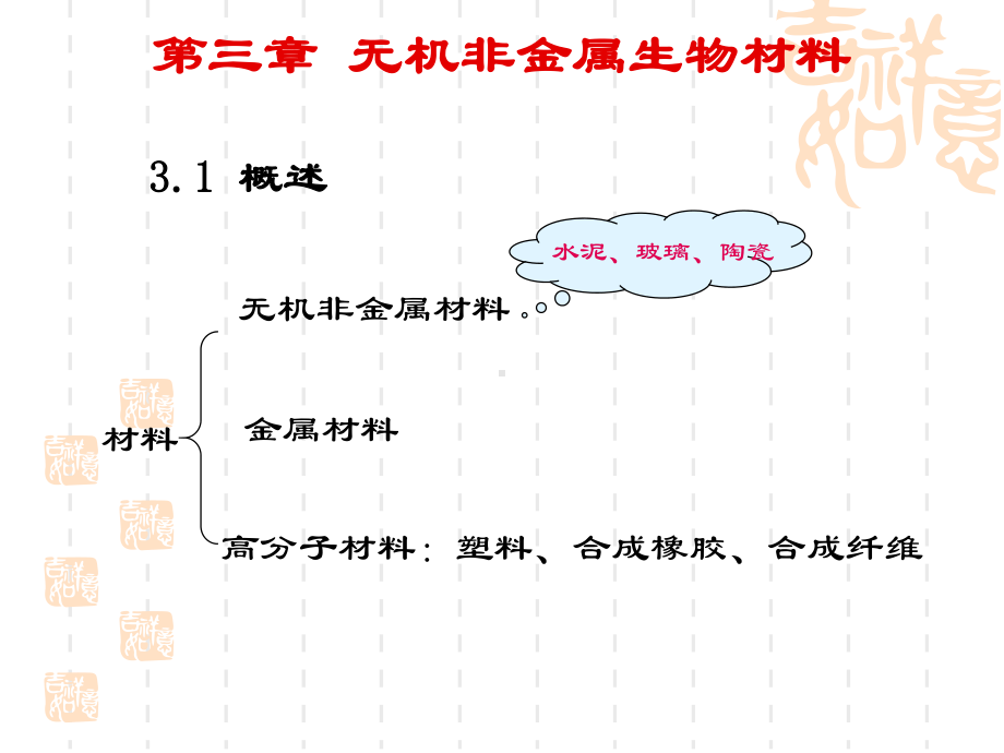 第三章-无机非金属生物材料讲解课件.ppt_第1页