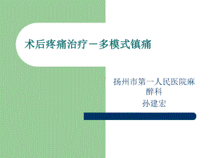 术后镇痛学习课件.ppt