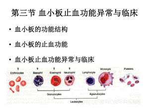 第三节-血小板止血功能异常与临床讲解课件.ppt