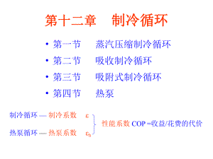 第十二章制冷循环-课件.ppt