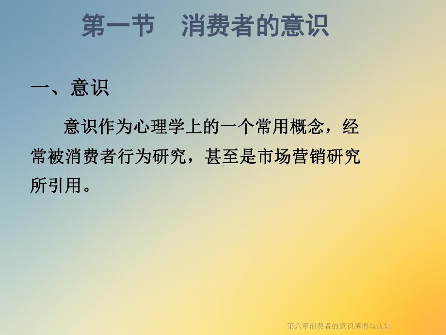 第六章消费者的意识感情与认知课件.ppt_第2页