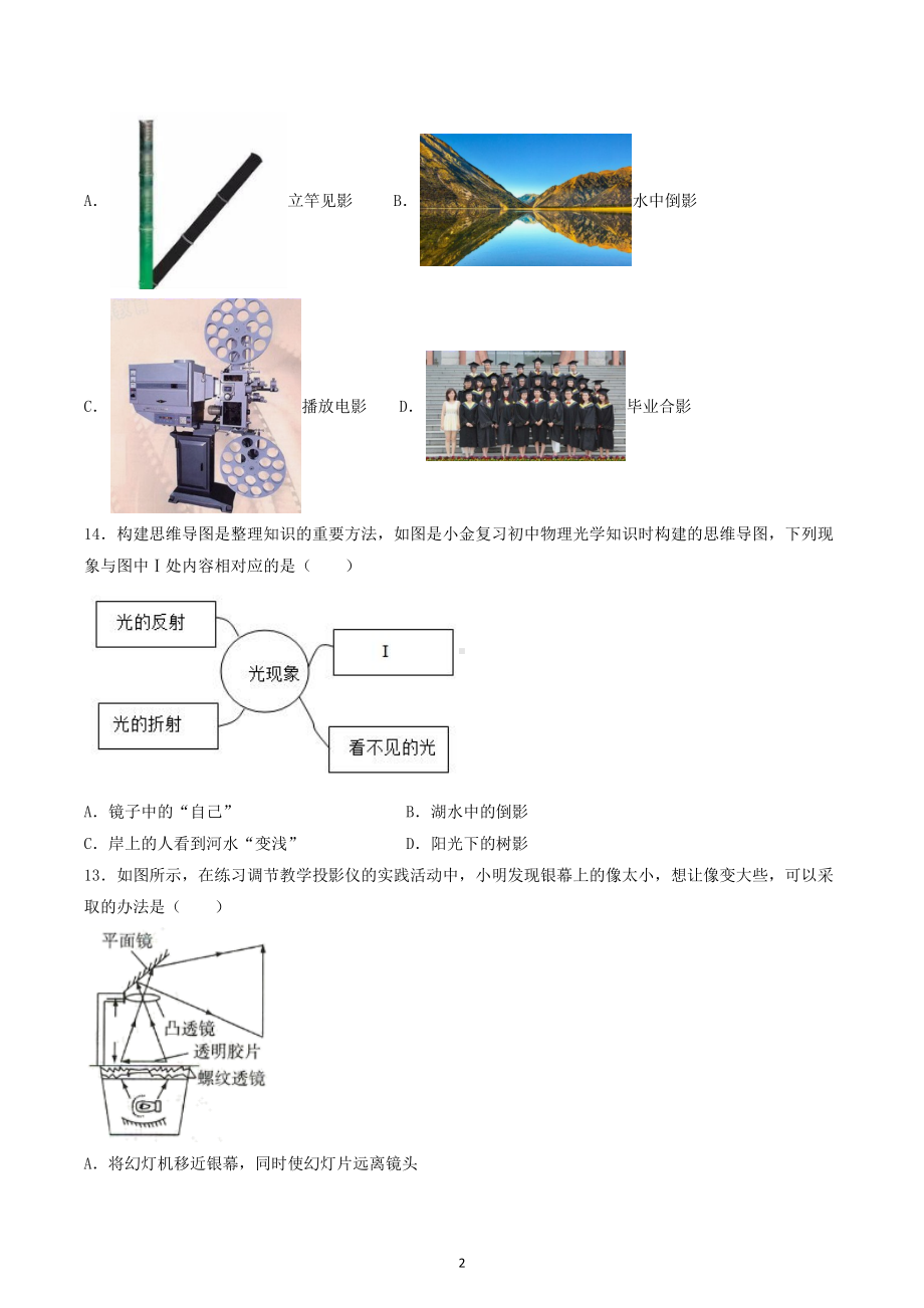 2022-2023学年上学期人教版八年级物理期末复习.docx_第2页