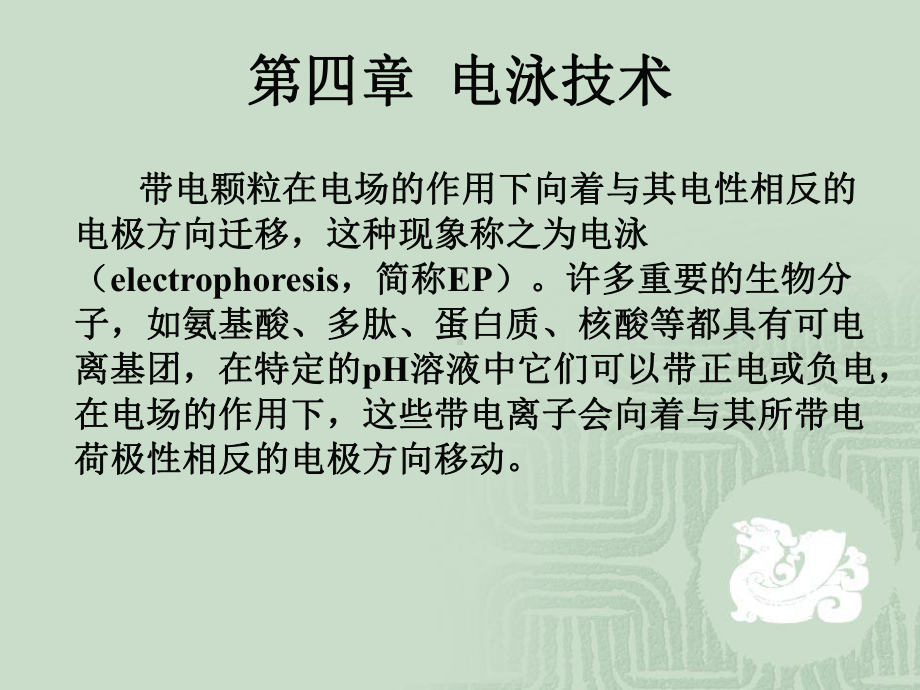 第四章电泳技术课件.ppt_第1页