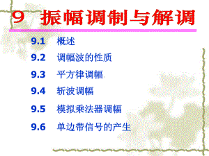 第9章振幅调制与解调课件.ppt