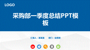 采购部一季度总结模板课件.pptx