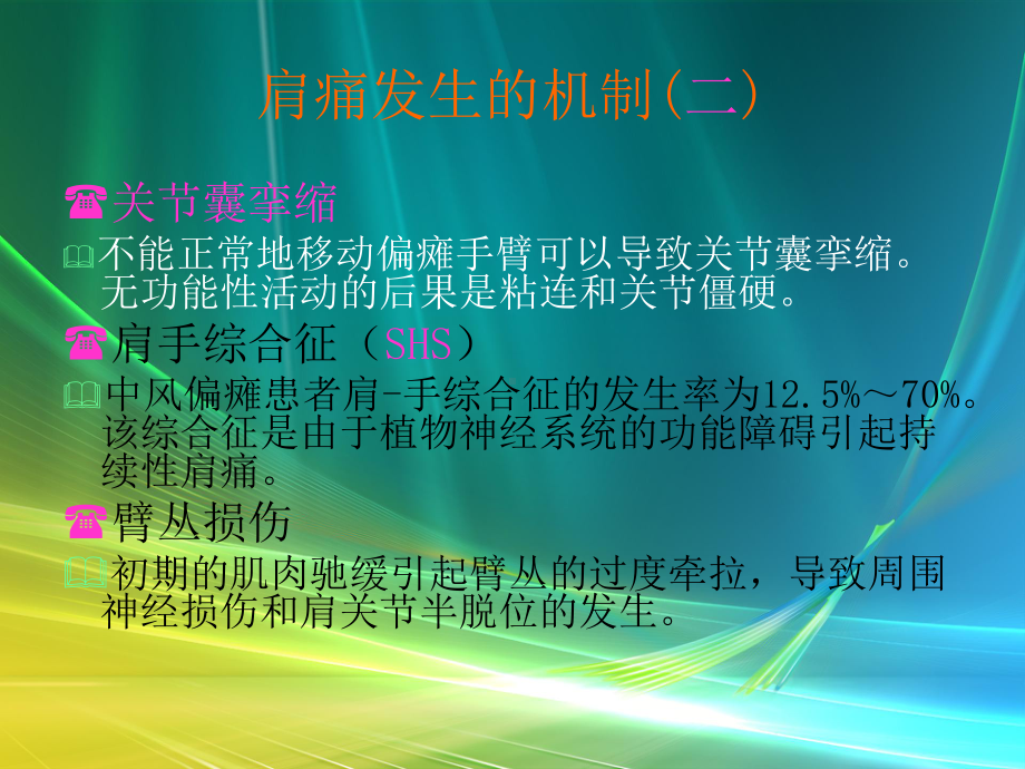 脑卒中患者合并肩痛的预防与治疗方法课件.ppt_第3页