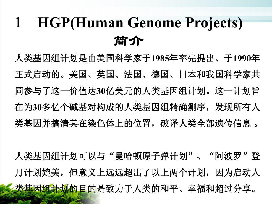 第八讲人类基因组计划与基因安全优质课件.ppt_第3页