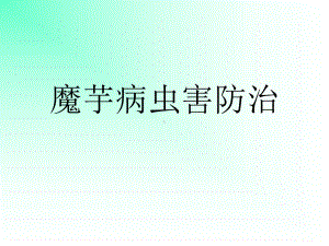 魔芋病虫害防治课件.ppt