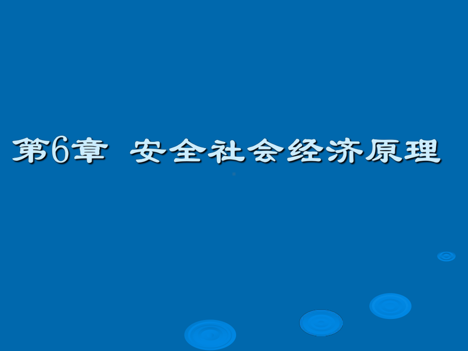 第6章安全社会经济原理-课件.ppt_第1页