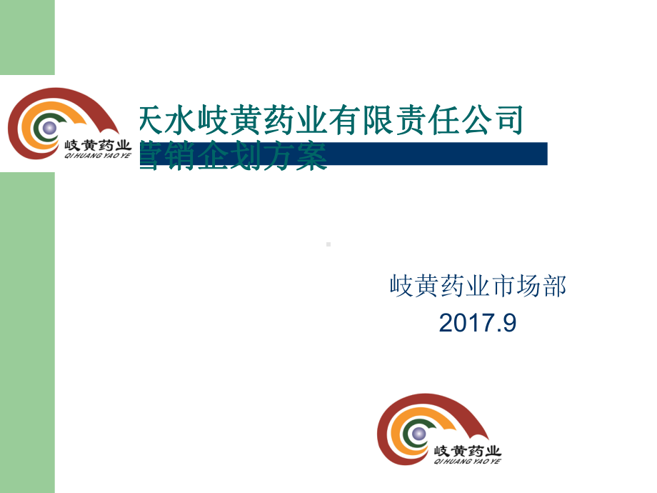 药业有限责任公司市场营销企划方案课件.ppt_第1页