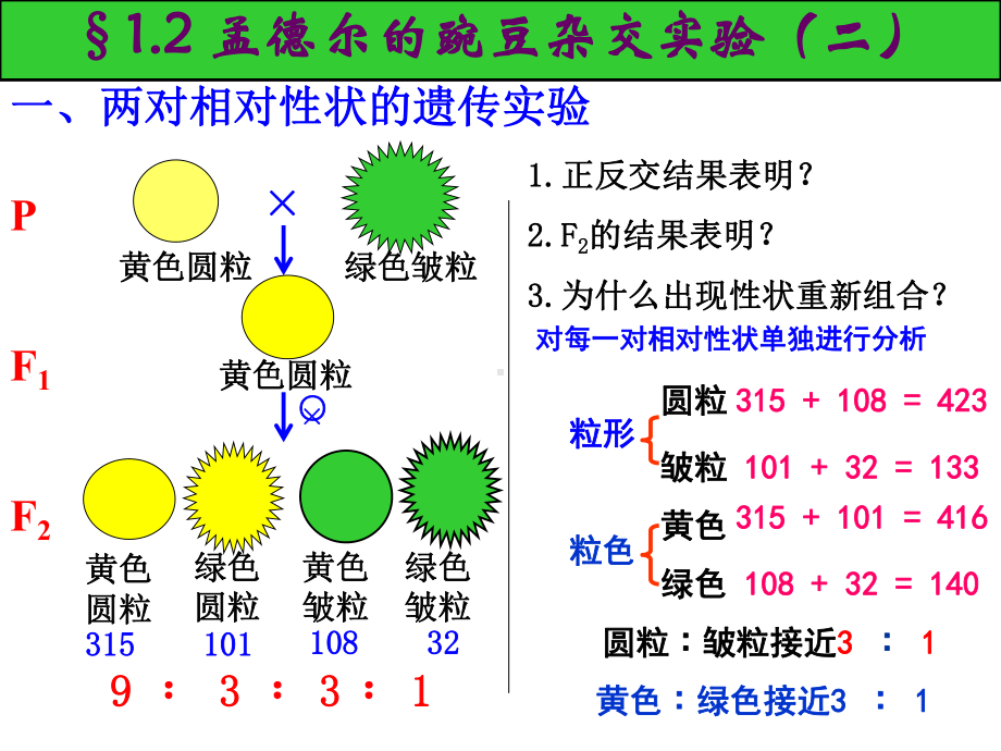 第1章第2节-孟德尔的豌豆杂交试验(二)课件.ppt_第3页