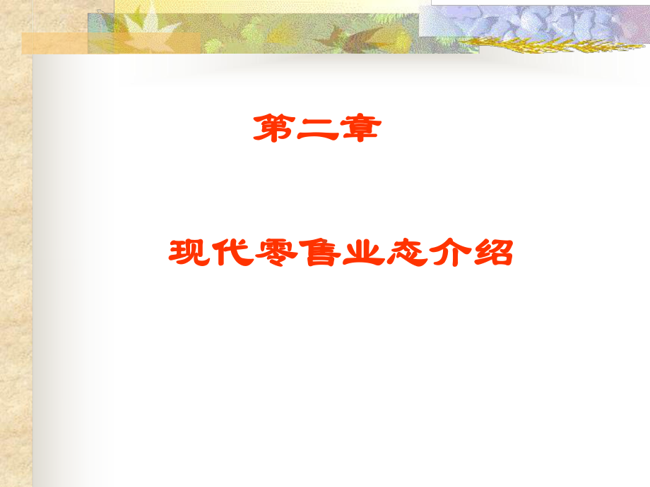 零售学2现代售业态课件-.ppt_第1页