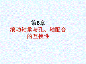 第六章滚动轴承的公差与配合课件.ppt