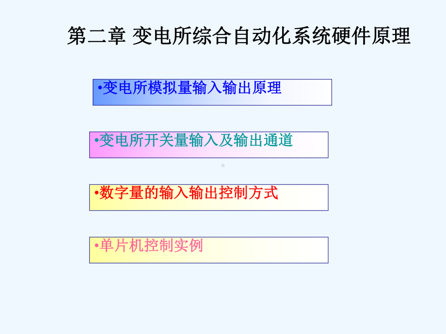 第四章-变电所综合自动化系统硬件原理课件.ppt_第1页