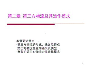 第二章第三方物流及其运作模式课件.ppt