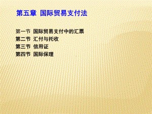 第五章-国际贸易支付法课件.ppt