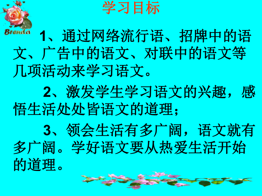 综合性学习《我的语文生活》课件30正式版.ppt_第3页