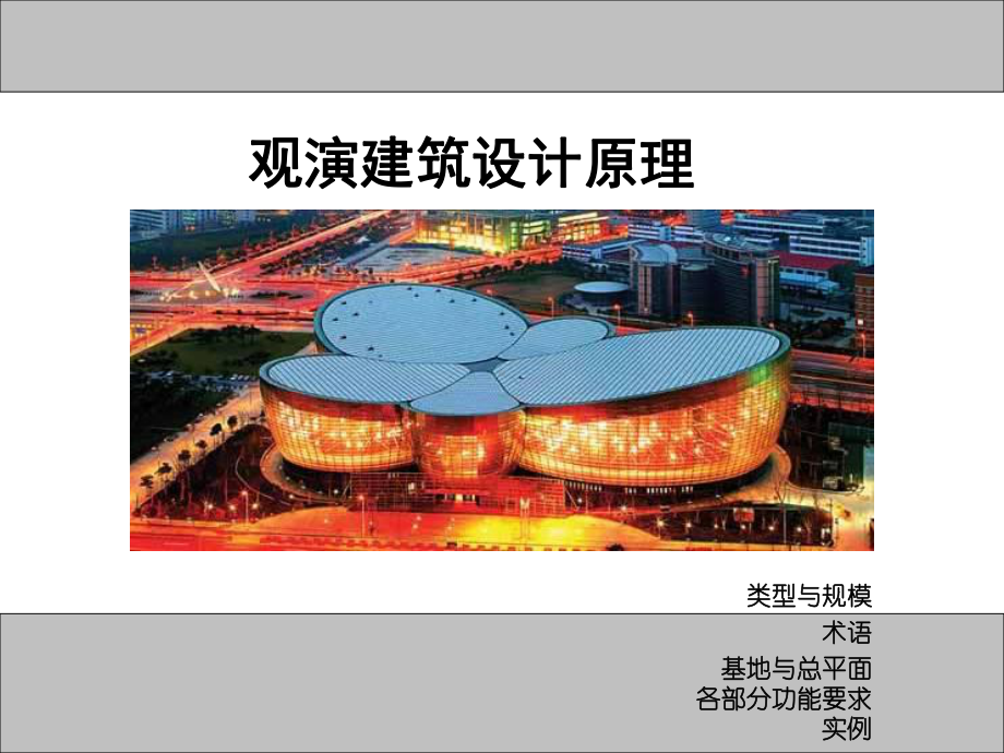 观演建筑设计原理讲解课件.ppt_第1页