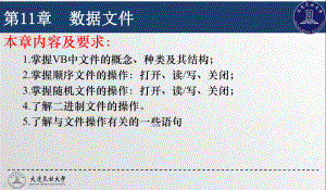 计算机基础与Visual-Basic程序设计(第三版)第十一章-文件课件.ppt