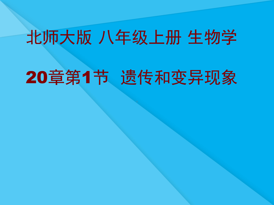 遗传和变异现象课件3(说课)-北师大版优秀课件.ppt_第1页