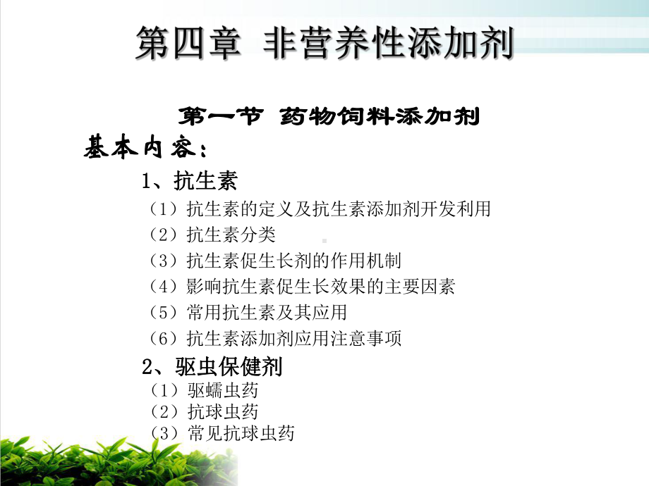 非营养性添加剂药物饲料添加剂教学课件.ppt_第2页