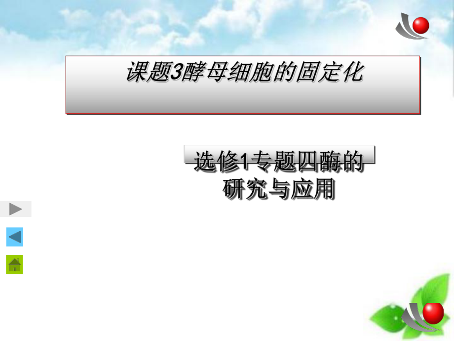 酵母细胞的固定化课件(自制)1.ppt_第1页