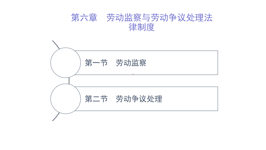 第六章-劳动监察与劳动争议处理法律制度-(《劳动与社会保障法学》(第二版)课件).pptx_第1页