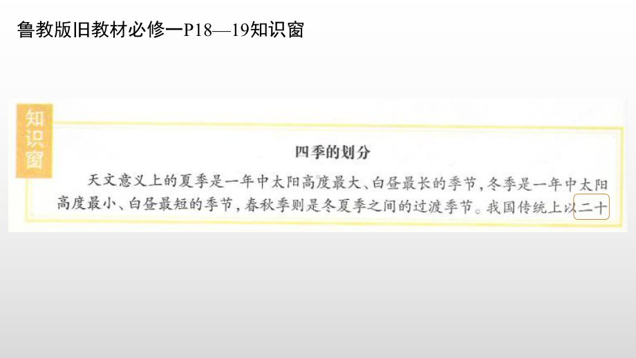 2021届高考地理一轮复习-课件-高中地理新老教材变化之二十四节气讲解.pptx_第2页