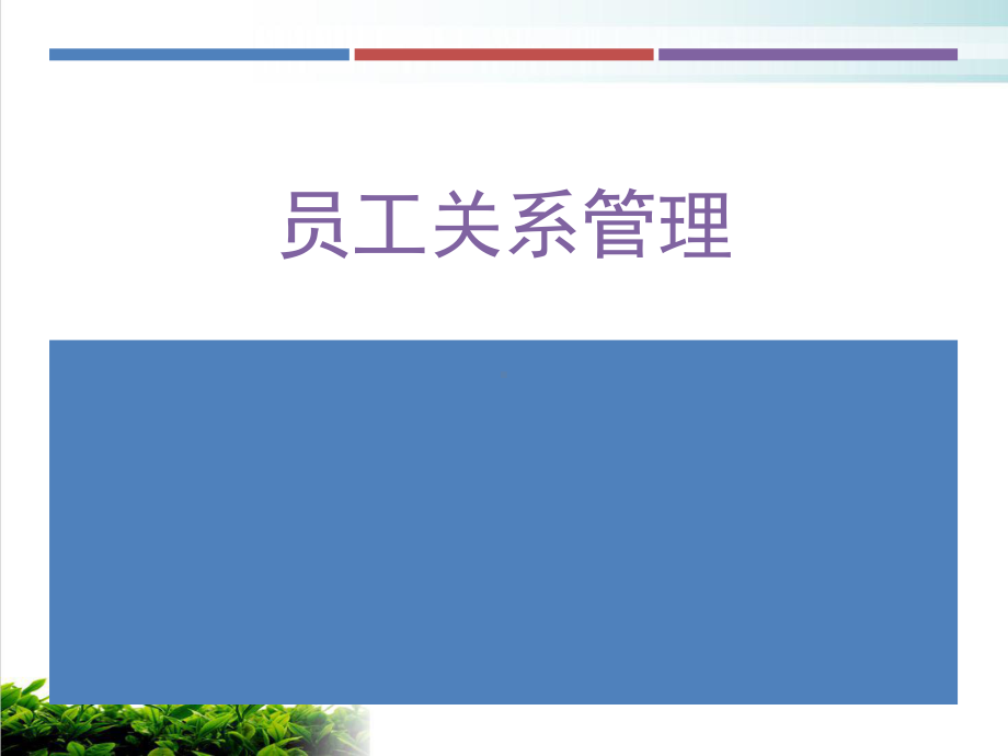 员工关系管理培训教材模版课件.ppt_第1页