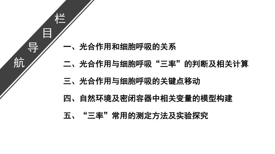 2021高考生物课标全国版一轮课件：复习提升课4-光合作用与细胞呼吸的综合应用.ppt_第1页