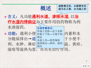 渗水利湿药新版课件.pptx