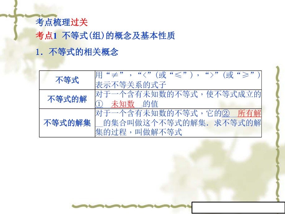 中考数学一轮复习《第6讲：不等式(组)》课件MMUl.ppt_第2页