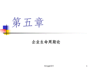 企业生命周期理论课件整理.ppt