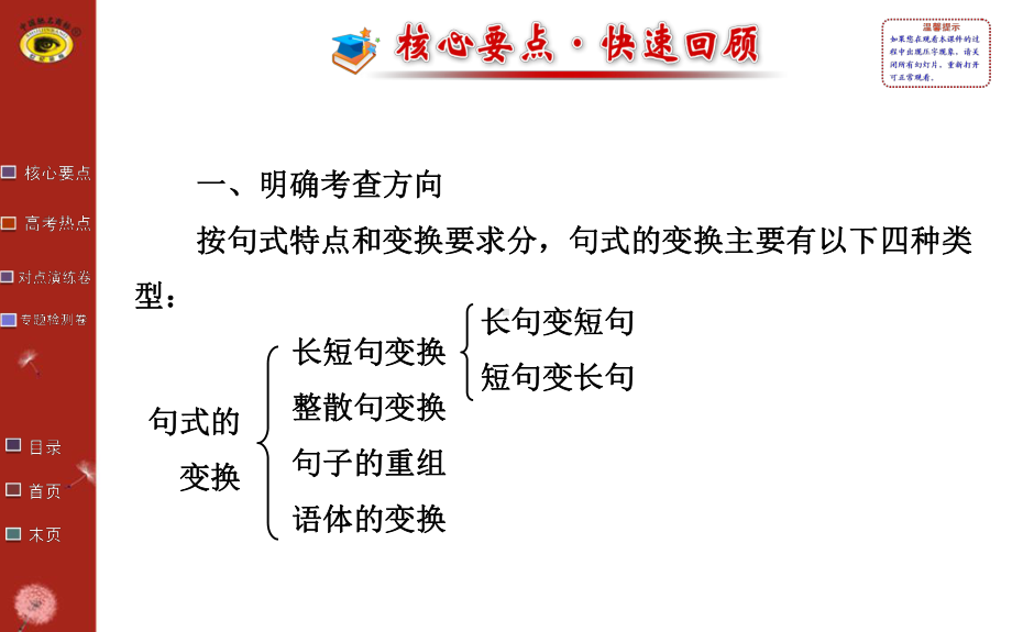 专题一-语言文字运用-考点四-句式的变换课件.ppt_第2页