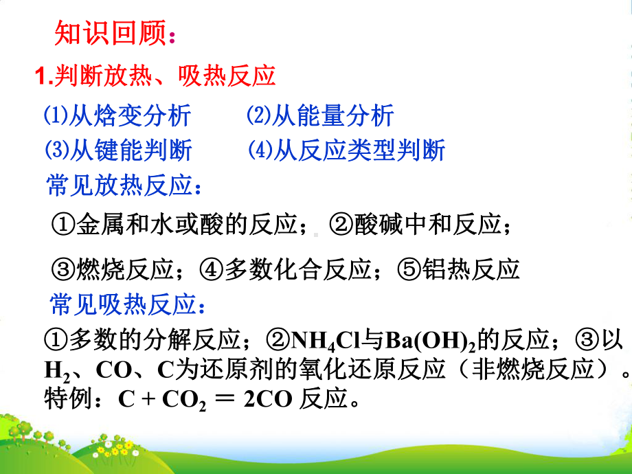 人教版高中化学选修4第一章第一节化学反应与能量的变化-课件.pptx_第2页