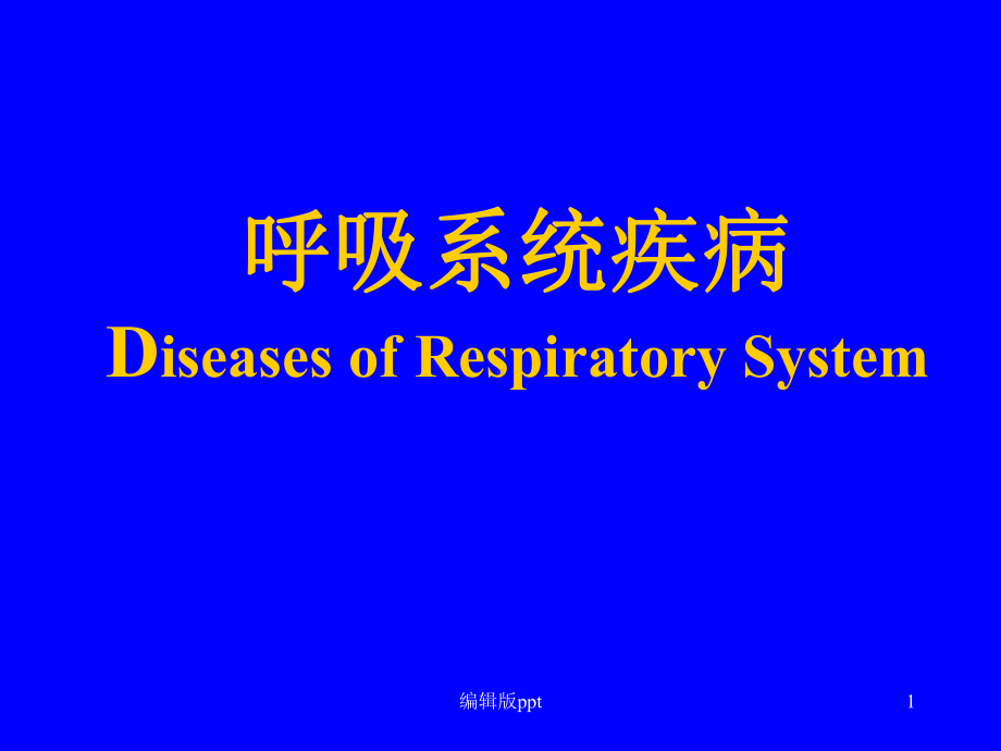 呼吸系统疾病(同名16)课件.ppt_第1页