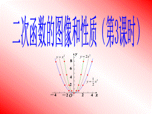 初中数学-二次函数的图像和性质(第3课时)课件.ppt