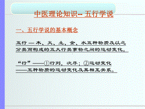 《中医基础五行学说》课件.ppt