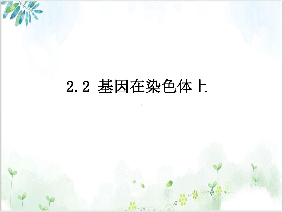 基因在染色体[上]人教版高中生物必修二课件-课件.ppt_第1页