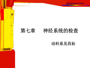 兽医临床诊断技术—神经系统的检查课件.pptx