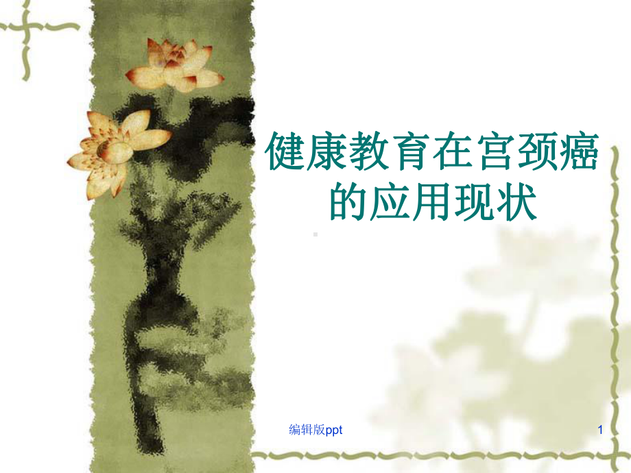 健康教育在宫颈癌课件.ppt_第1页