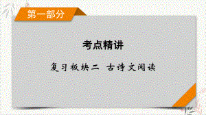 复习板块2专题二古代诗歌阅读精练提分2教学课件2021届高考二轮复习.pptx