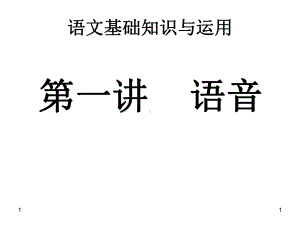 中考语文基础知识与运用：语音课件.ppt