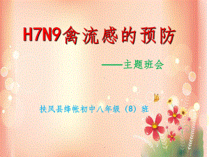 H7N9禽流感的预防主题班会课件.ppt