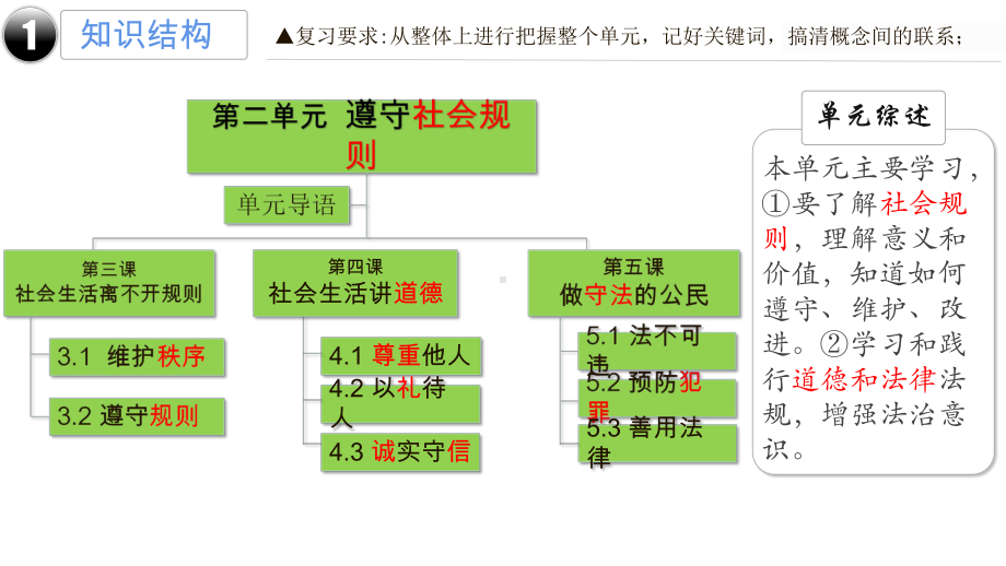 （部）统编版八年级上册《道德与法治》单元复习课ppt课件第二单元遵守社会规则.pptx_第3页