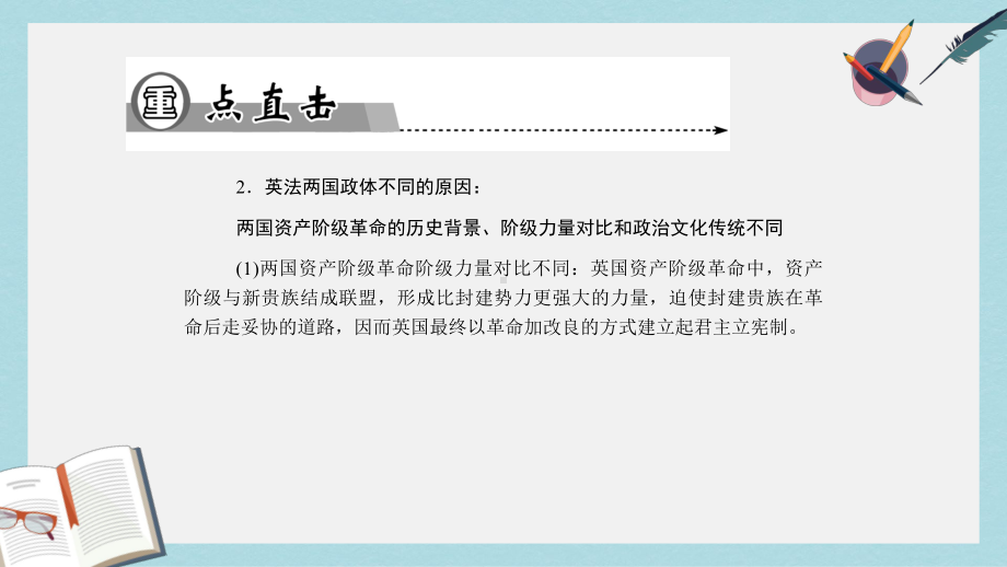 人教版高中政治选修3专题二第四课《英法政治体制的异同》课件.ppt_第3页