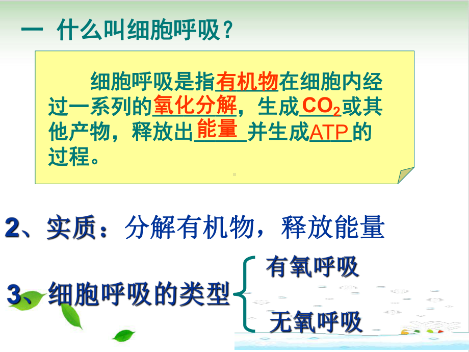 人教版高中生物必修一课件：ATP的主要来源-细胞呼吸.ppt_第2页