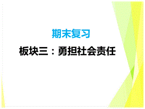 （部）统编版八年级上册《道德与法治》期末复习板块三：勇担社会责任 ppt课件.pptx