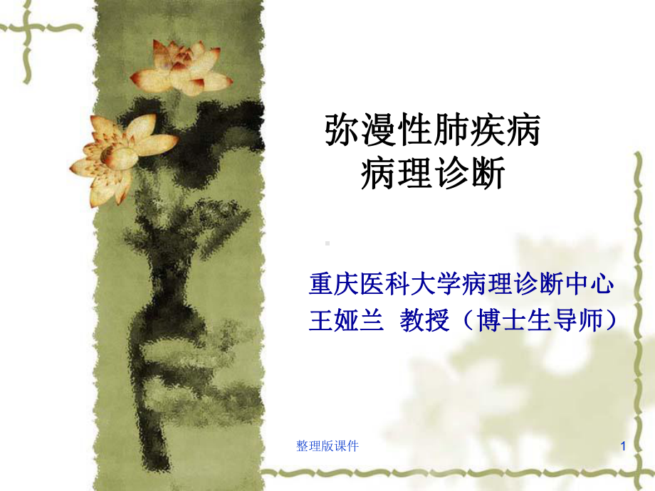 弥漫性肺疾病的病理诊断课件.ppt_第1页