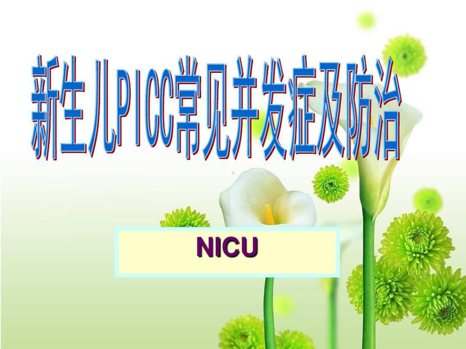 新生儿PICC常见并发症及防治课件.ppt_第1页